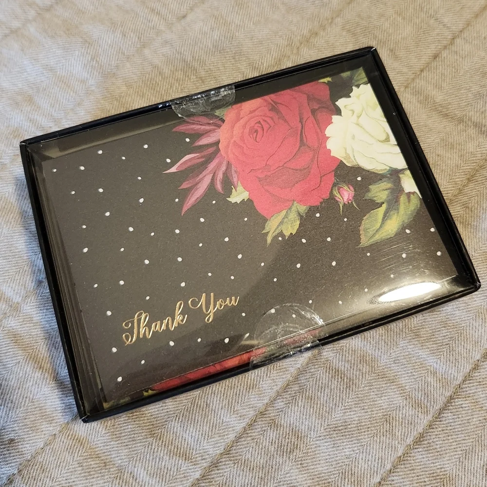 🔷️ 5/$25 Rose Thank You Cards Pack